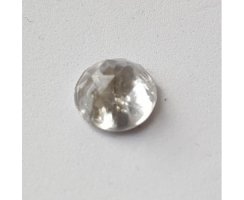 Aufnähstein Kristall rund 7,5 mm Kunststoff