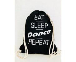 Let\'s Dance Stoffrucksack/-tasche "Eat, Sleep,...