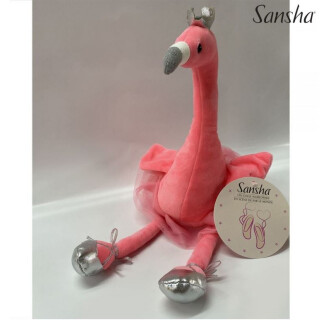 SANSHA Stofftier Flamingo mit Tutu