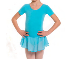 SHEDDO 112C Kinder Balletttrikot mit Rock versch. Farben Fuchsia 12 Jahre
